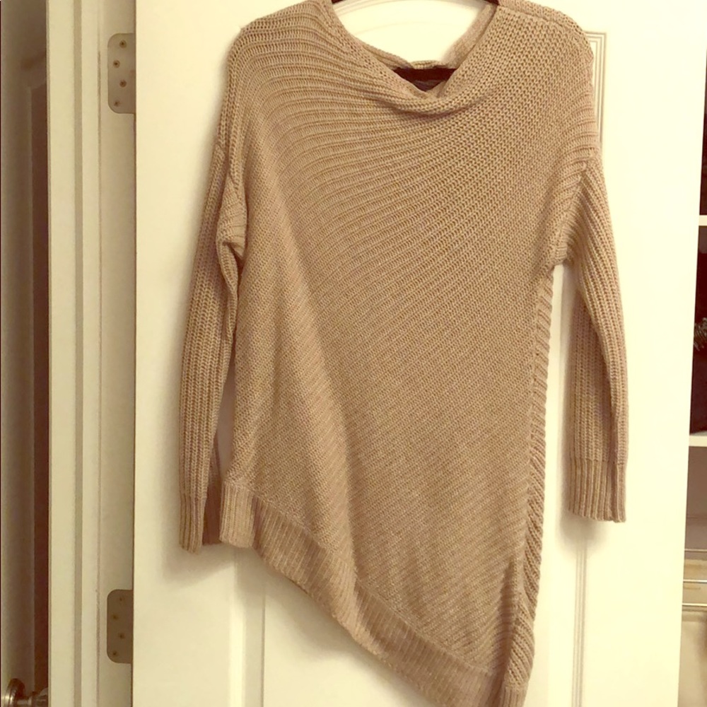 BCBG Asymmetrical Everest Knit Sweater